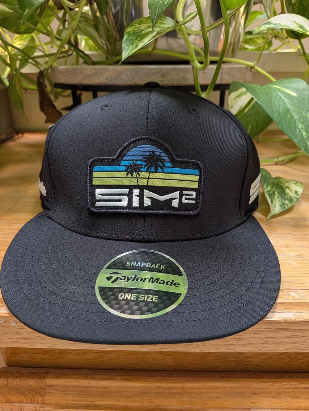 TaylorMade Black Hat with White Logo
